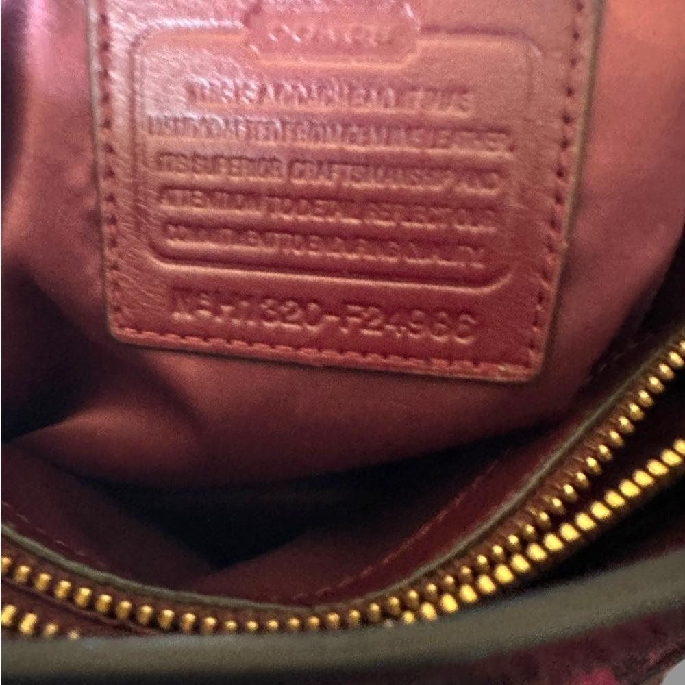 Coach Park Hair Calf Turnlock Flap Satchel Bag Leopard Oxblood Burgundy 2013 - Picture 11 of 11